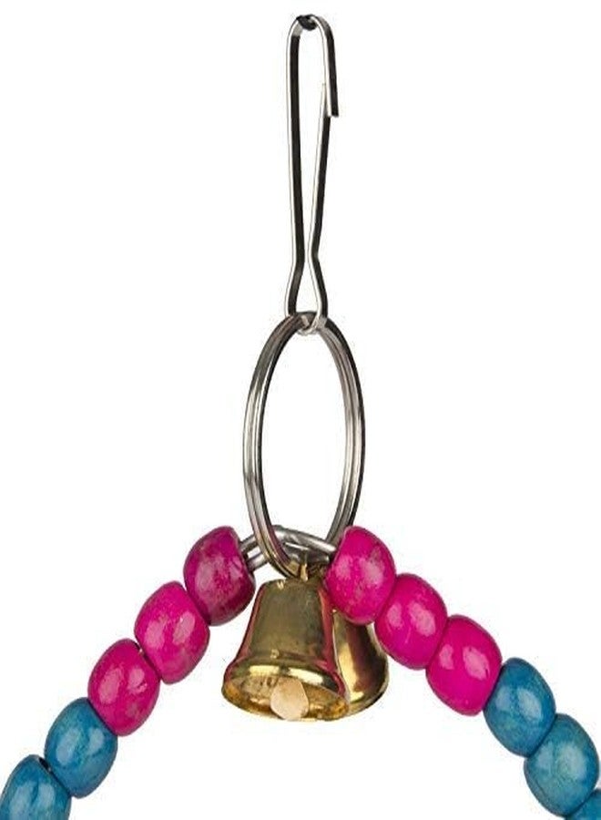 سايج سكوير لعبة خرز خشبية طبيعية كبيرة الحجم ومرنة على شكل طائر مربع من سيج، لعبة قفص متأرجحة مناسبة لطيور الكوكاتيل، وطيور الحب، والببغاء الأسترالي، وببغاء الشمس، والكناري، والببغاء الرمادي الأفريقي، والكوكاتو، والماكاو، والببغاء الأسترالي. - Image 2